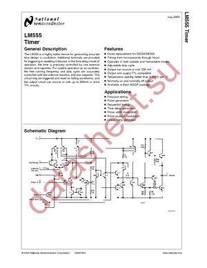 LM555CM/NOPB datasheet  